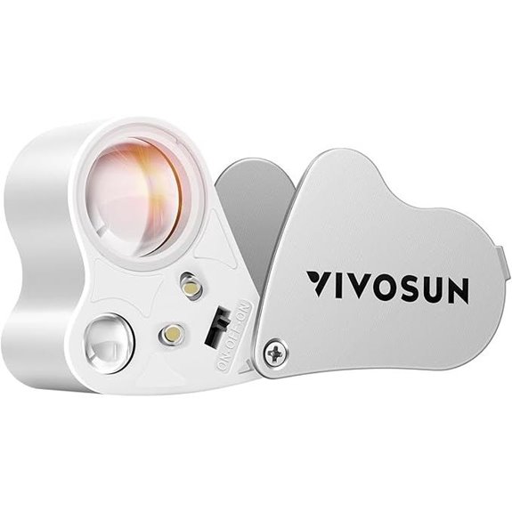 VIVOSUN Illuminated Foldable Jewelry Loupe with LED