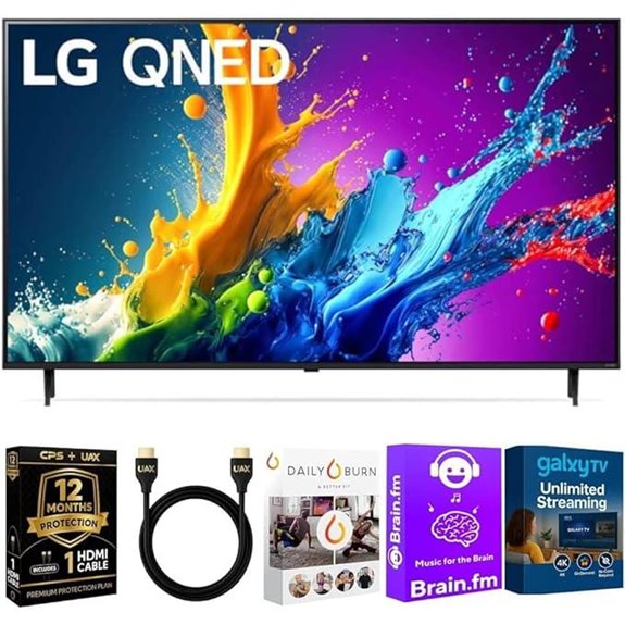 LG 43QNED80TUC 4K QLED Smart TV with Streaming Bundle