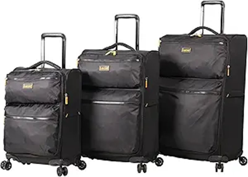 lightweight four piece luggage set