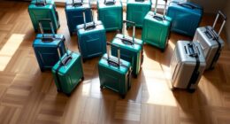 lightweight stylish travel luggage