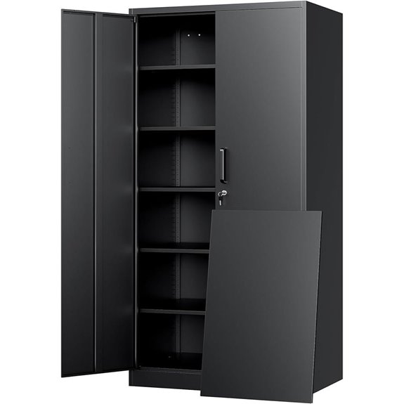 lockable metal garage cabinet