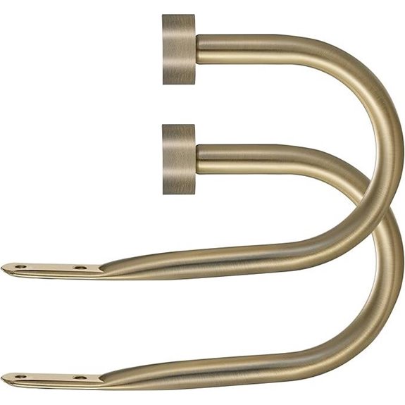 Premium Metal Curtain Holdbacks (Set of 2)