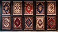 luxury rug sample displays