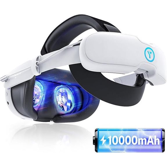 YOGES 10000mAh Magnetic VR Head Strap for Meta Quest