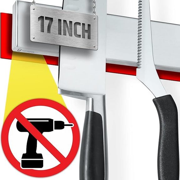 Magnetic Knife Holder Wall Mount with Adhesive