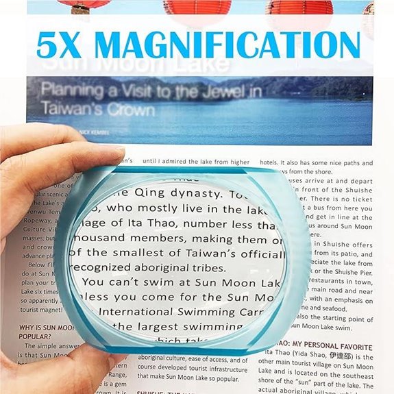 MAGDEPO 5X Desktop Dome Magnifier Paperweight