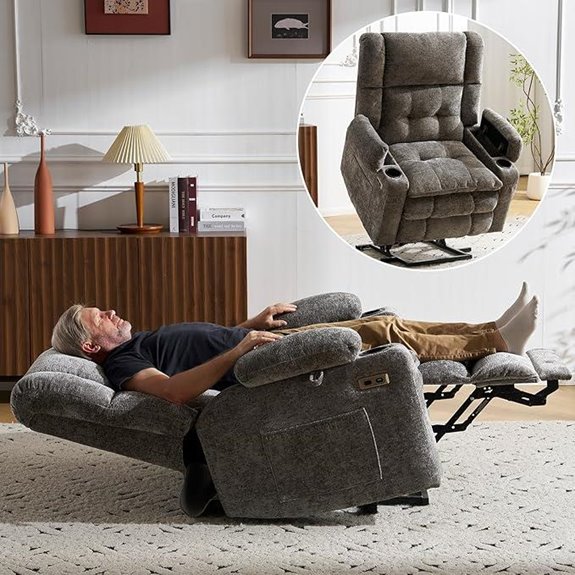 Power Lift Recliner Chair with Massage and Heat
