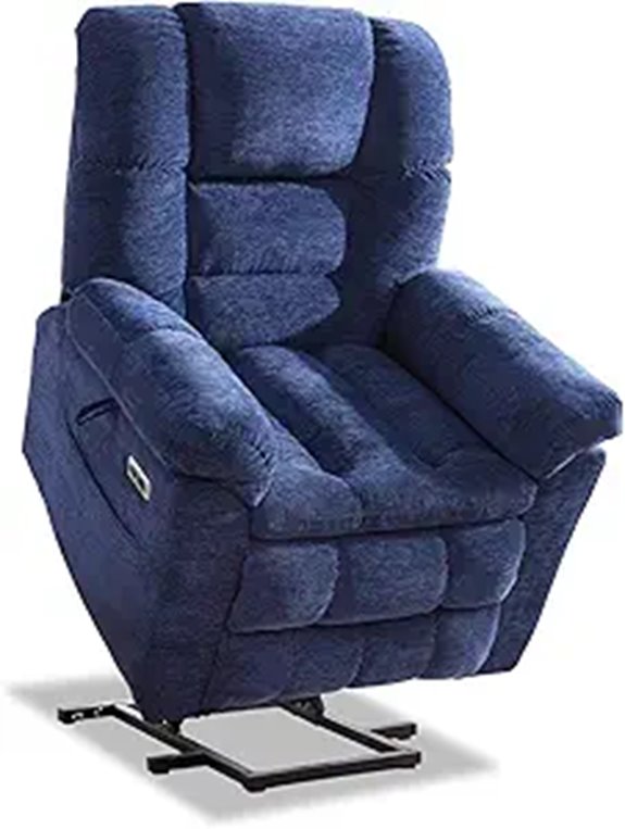 Triple Motor Recliner with Massage Heat & USB Ports