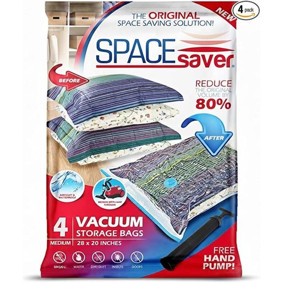 Spacesaver 4 Pack Medium Vacuum Storage Bags