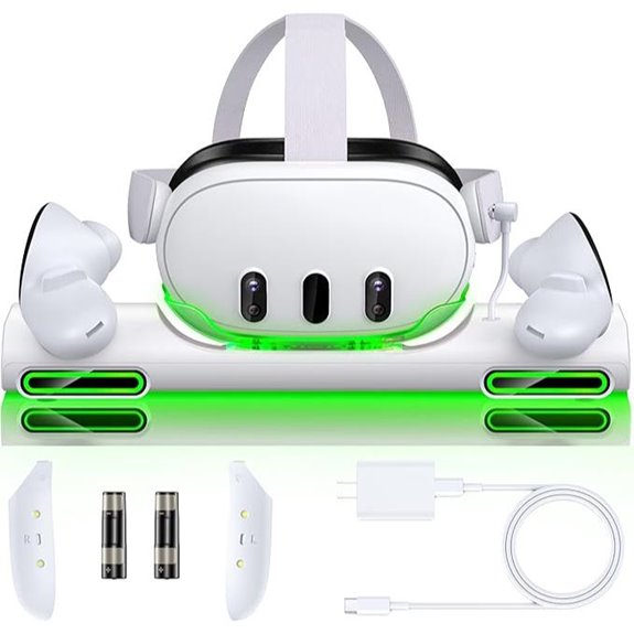 Meta Quest 3 Charger Station with Batteries and Cable