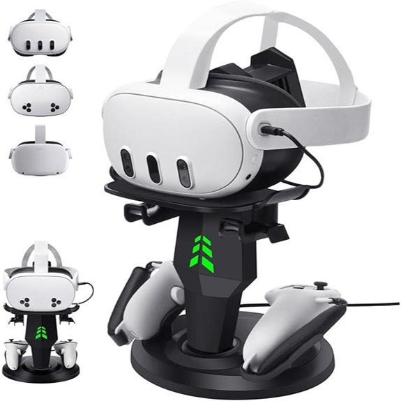 VR Headset Charging Dock for Meta Quest 2/3
