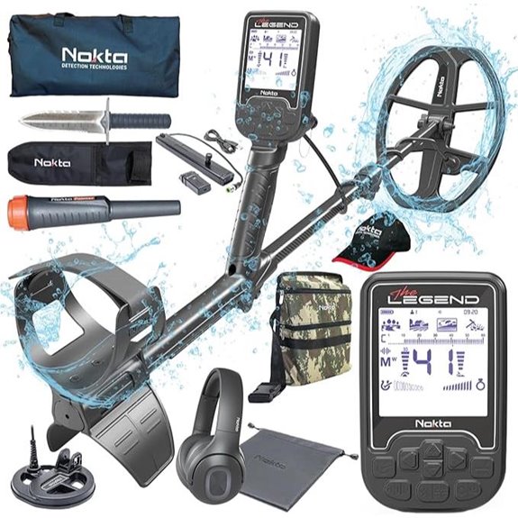 metal detector with accessories