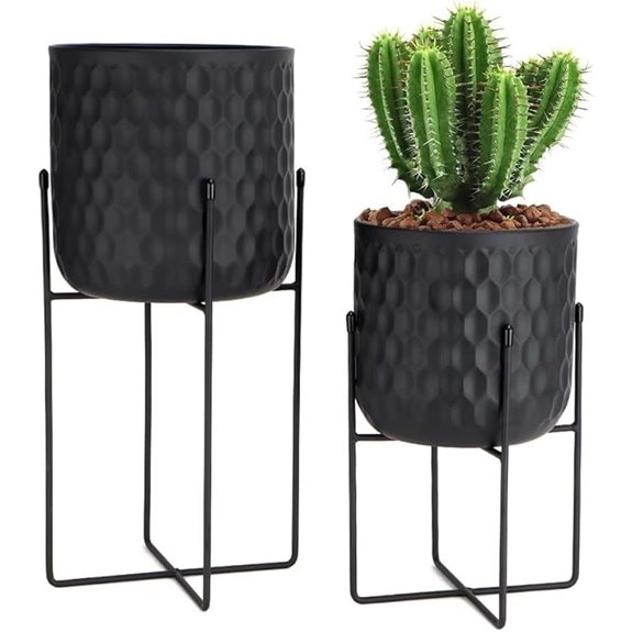 TRIROCKS Set of 2 Metal Plant Stands for Indoors