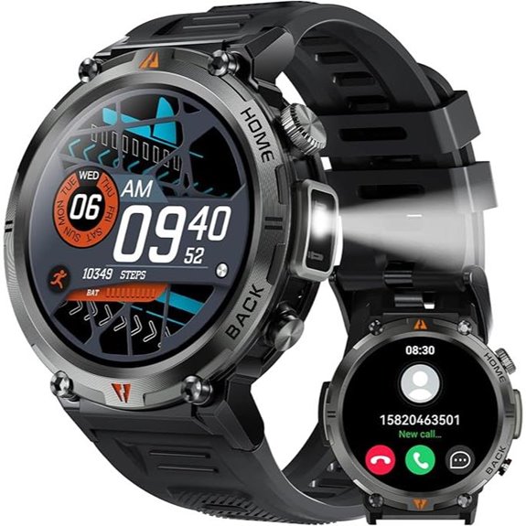 military men s fitness smartwatch