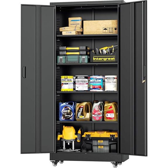 mobile steel storage cabinet