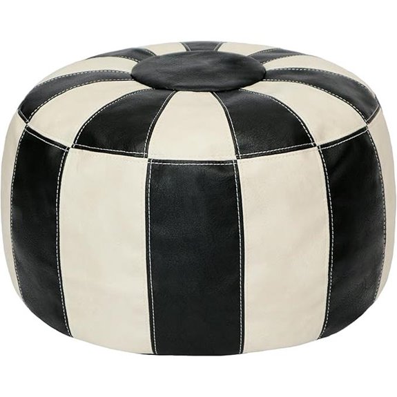 Thgonwid Moroccan Ottoman Pouf Cover and Footstool