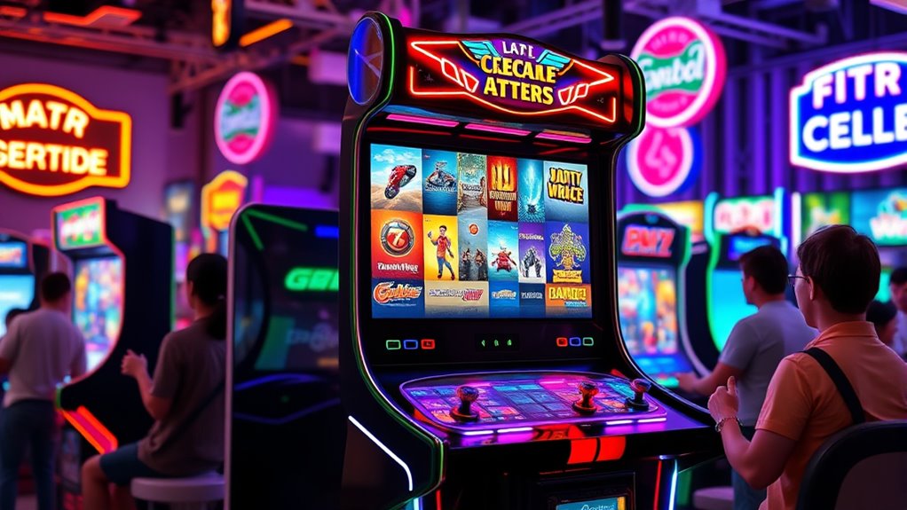 multi game arcade features