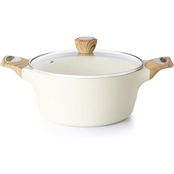SENSARTE Nonstick Stock Pot with Lid (Multiple Sizes)