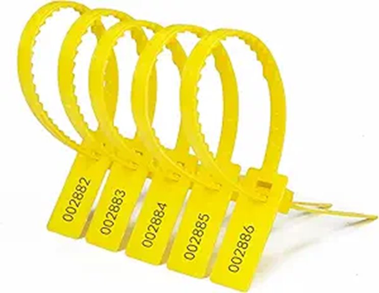 numbered tamper proof seals