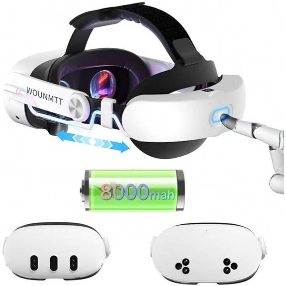 VR Head Strap with Battery for Oculus Meta Quest 3