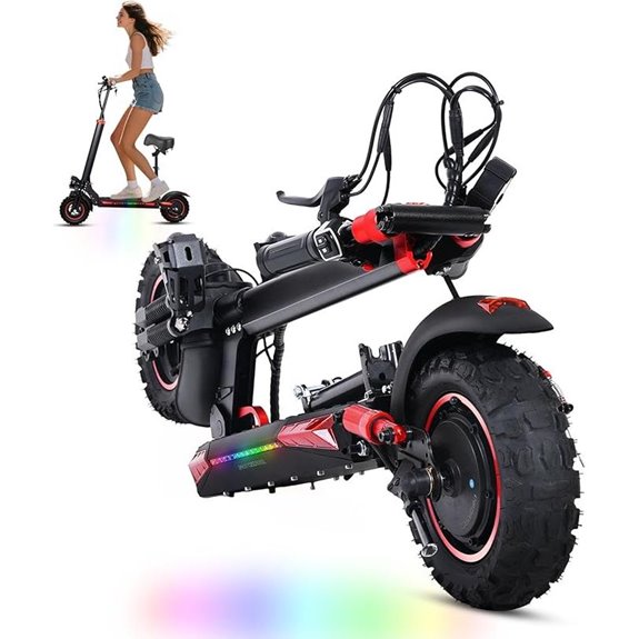 Offroad Electric Scooter Adults with Seat 1200W Motor