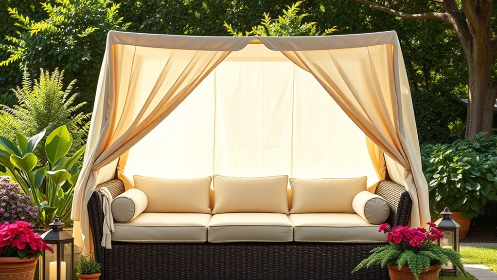 outdoor canopy daybed considerations