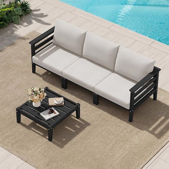 SERWALL Outdoor Furniture Set with Cushions