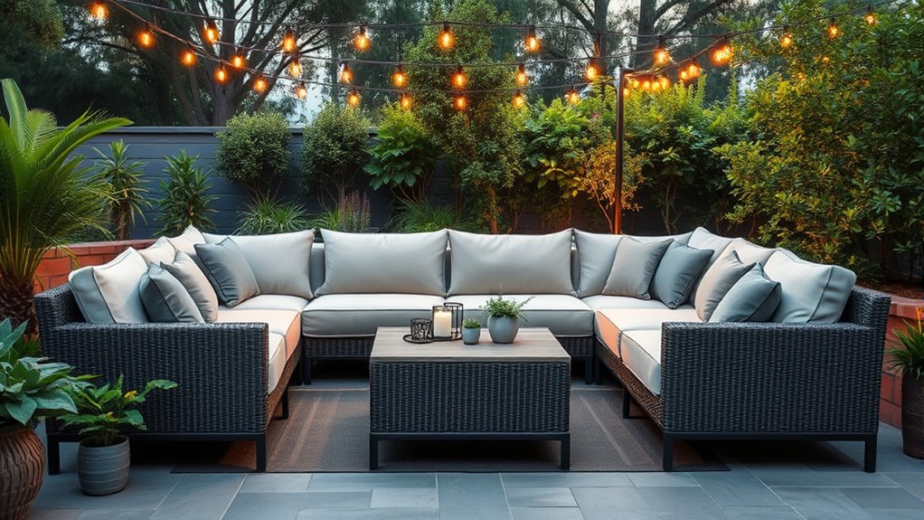 outdoor sofa material considerations