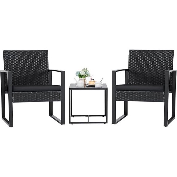 Flamaker 3-Piece Outdoor Wicker Patio Furniture Set