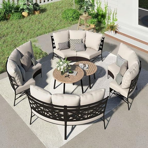 Sophia & William 8-Piece Outdoor Wicker Furniture Set