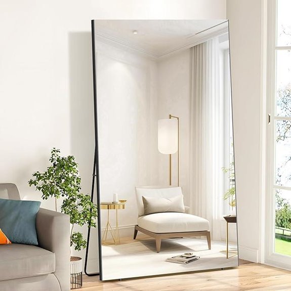 oversized shatterproof mirror