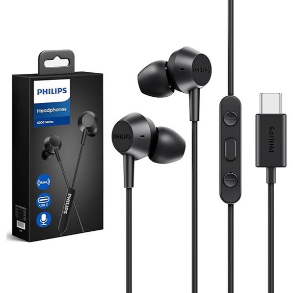 Philips USB-C Wired Earbuds with Microphone