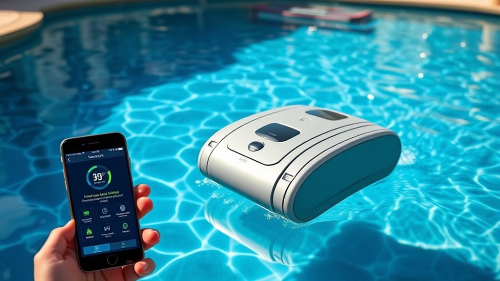 pool cleaner app features