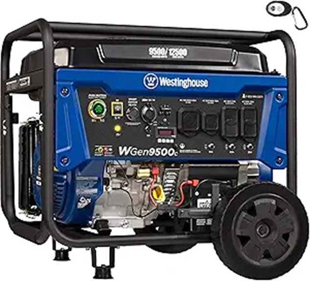 portable 12500w generator remote