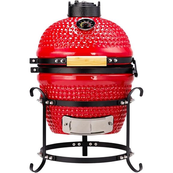 Vasitelan 13-Inch Portable Kamado Charcoal Grill