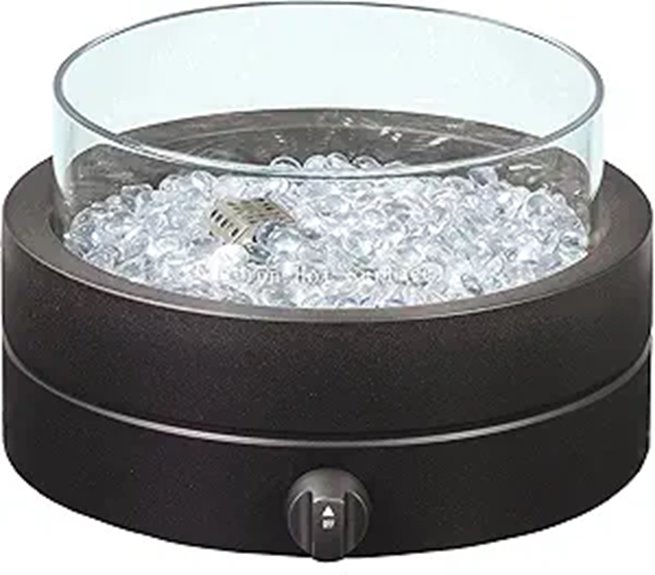portable 14 inch propane fire pit
