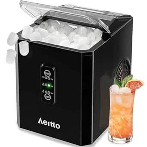 Aeitto Countertop Ice Maker 26Lbs/24H Portable