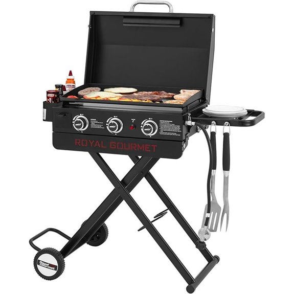 Royal Gourmet 3-Burner Portable Gas Griddle