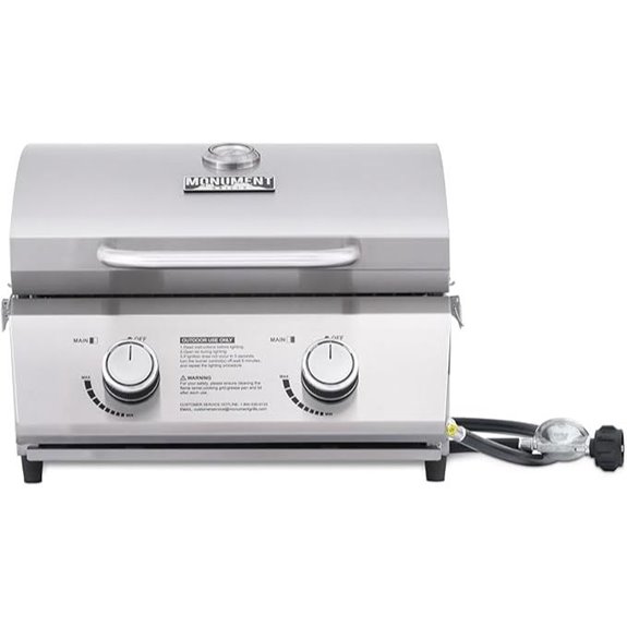 Monument Tabletop Propane Gas Grill for Camping