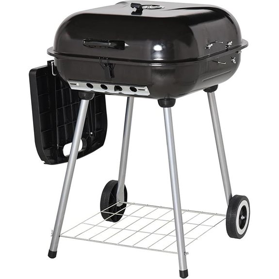 portable charcoal grill features