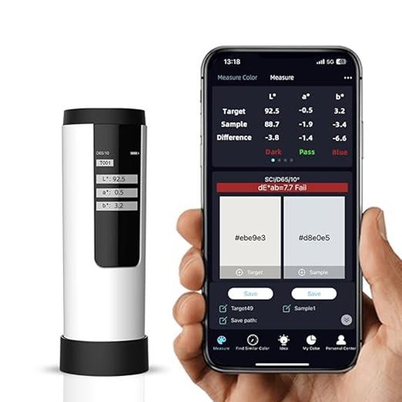 Portable Colorimeter with Data Storage and App Support