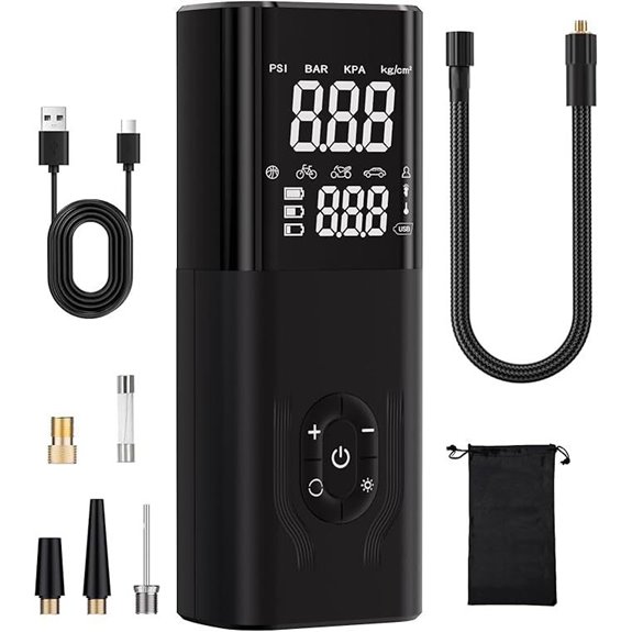 portable digital tire inflator