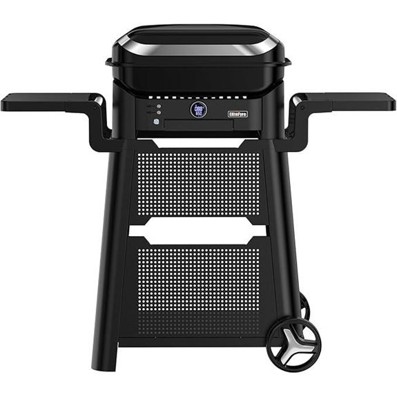 portable electric grill with smart heat