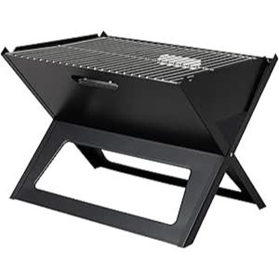 Fire Sense Notebook BBQ Grill - Portable Foldable Outdoor Use