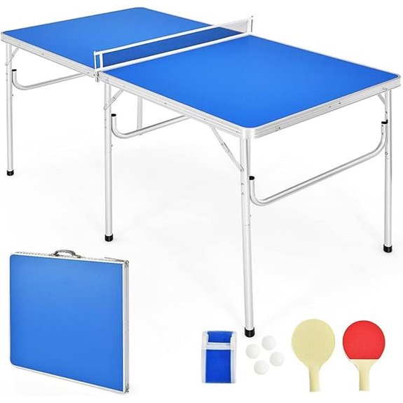 Goplus Foldable Ping Pong Table Set
