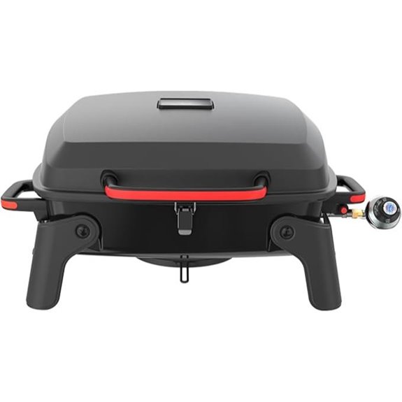 Megamaster Portable Gas Grill with Locking Lid