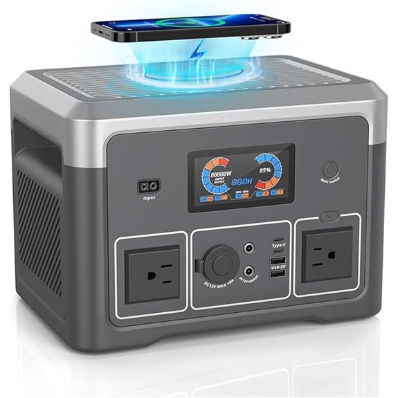 Portable Power Station 384Wh LiFePO4 with Solar & UPS