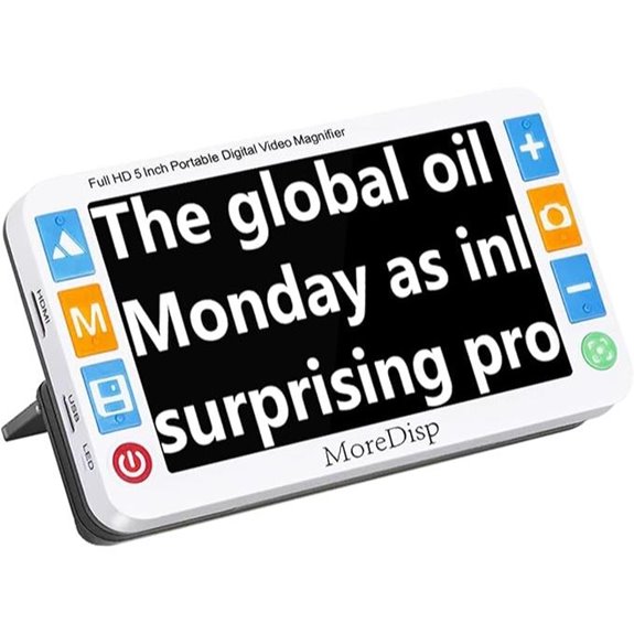 Portable Digital Video Magnifier for Low Vision Aid