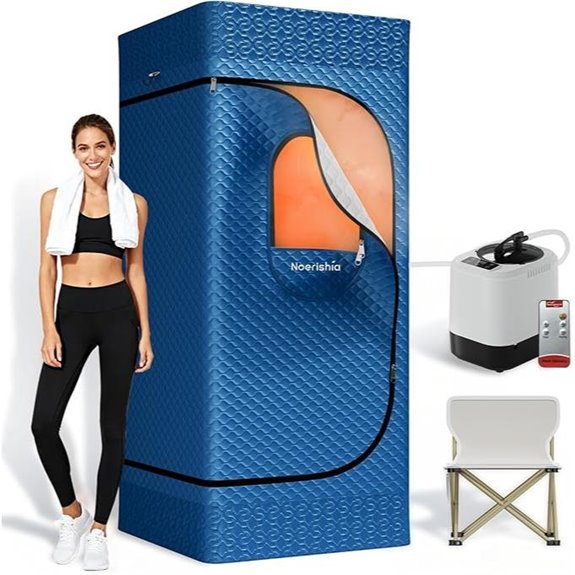 portable sauna with remote