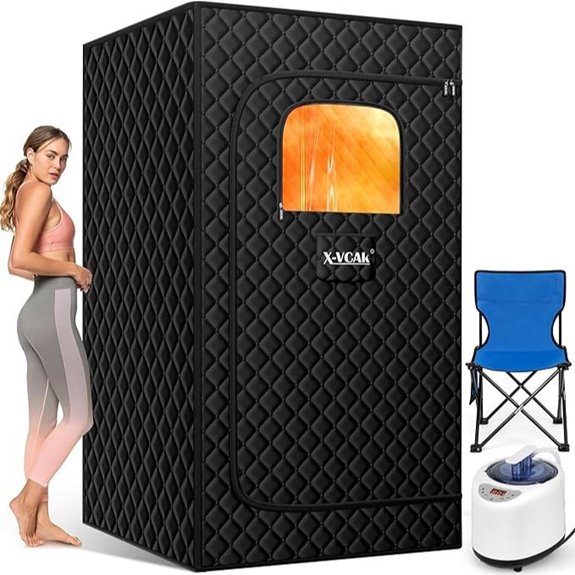 portable sauna with remote